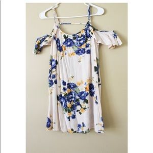 Forever 21 Cold Shoulder Floral Dress